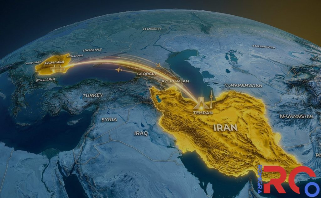 فاصله ایران تا رومانی